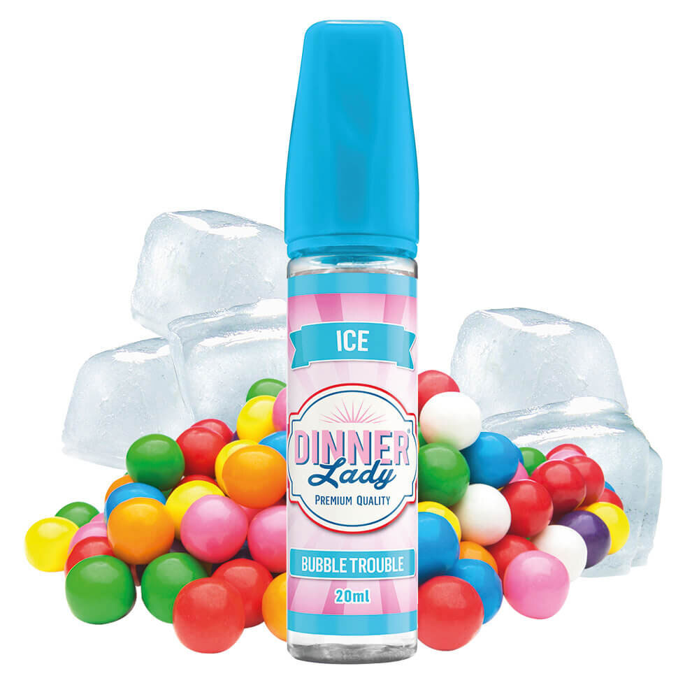 جویس آدامس بادکنکی یخ دینرلیدی DINNER LADY BUBBLE TROUBLE ICE