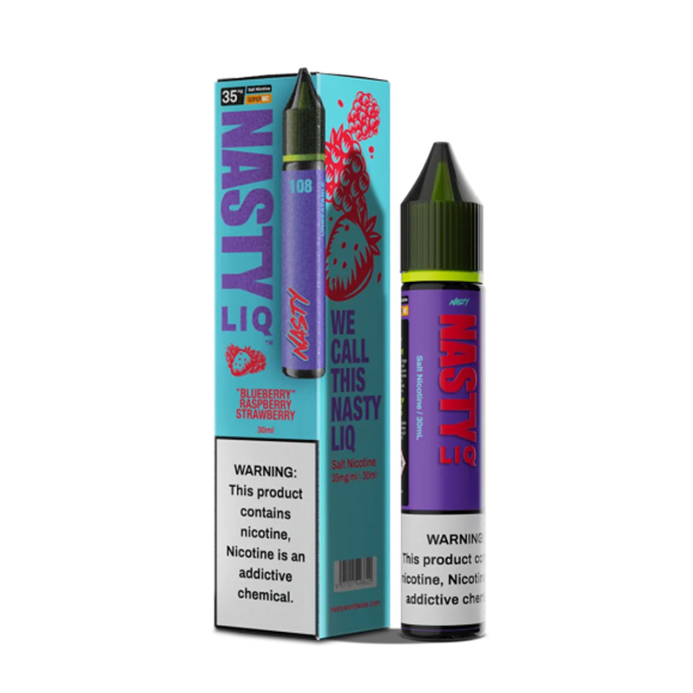 سالت بلوبری تمشک توت فرنگی نستی / NASTY LIQ blueberry raspberry strawberry