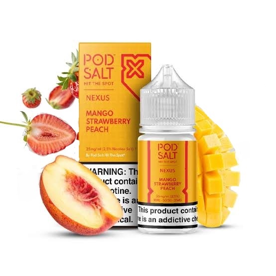 انبه توت فرنگی هلو پادسالت /Pod Salt Mango Strawberry Peach ice