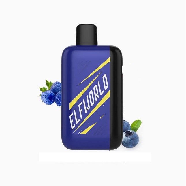 پاد یکبار مصرف ال اف ورلد تمشک آبی یخ(30000 پاف)/Elfworld Vape 30000 Puffs Blue Razz Ice