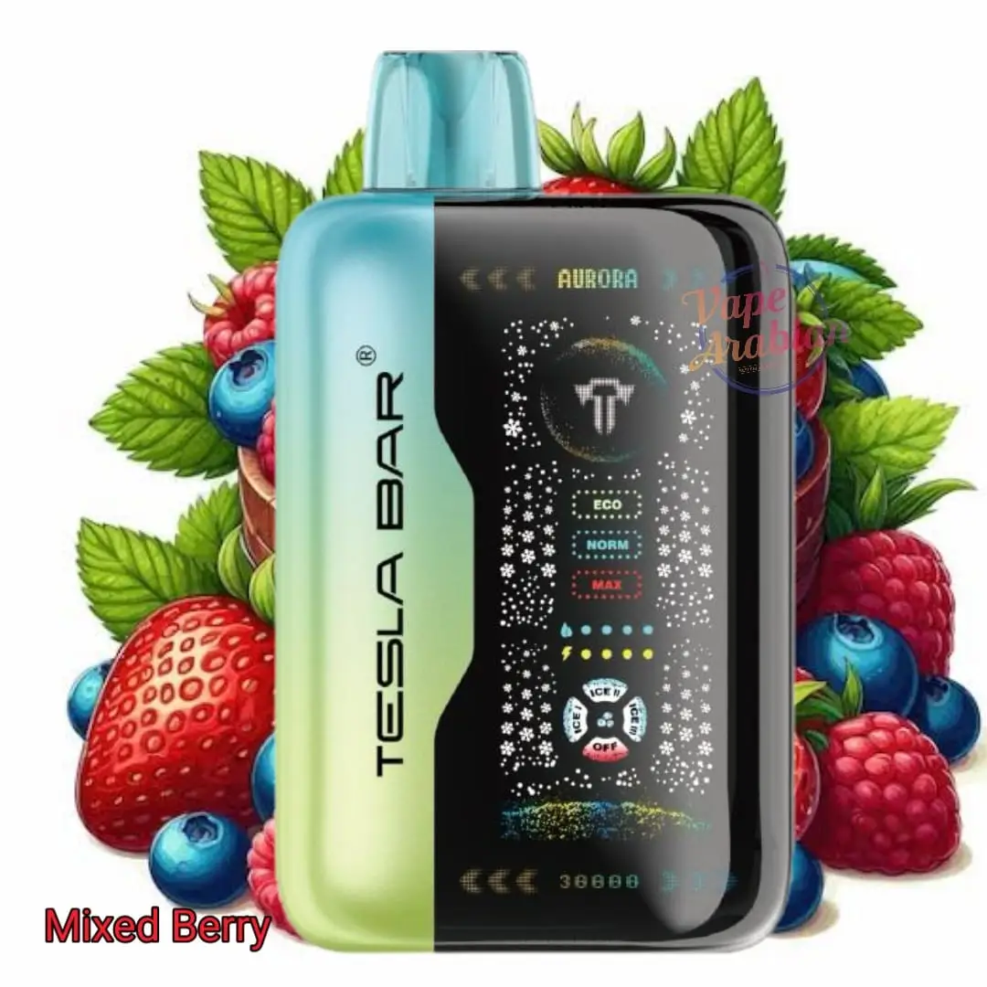 پاد یکبار مصرف تسلا میکس بری  (40000 پاف)/TESLA BAR Vape 40000 Puffs Mix Berries