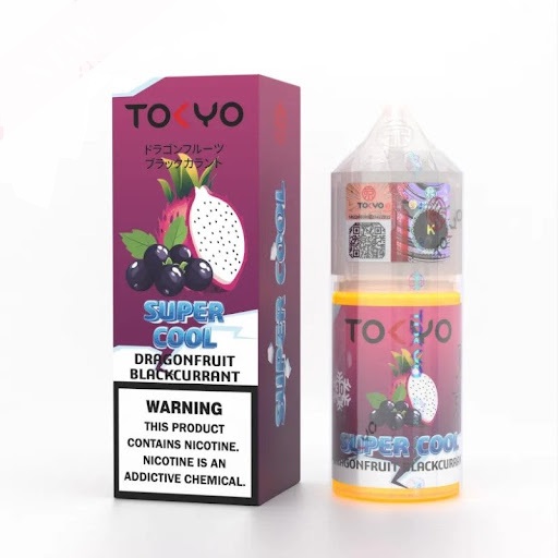 سالت دراگون فروت انگورسیاه سوپر یخ برند توکیو /Tokyo SuperCool Dragonfruit Blackcurrant