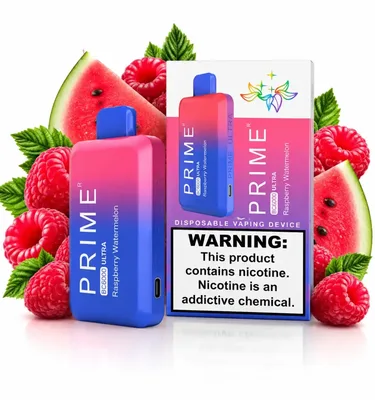پاد یکبارمصرف هندوانه تمشک پرایم 6هزار پاف/Prime Raspberry Watermelon 6k Puffs
