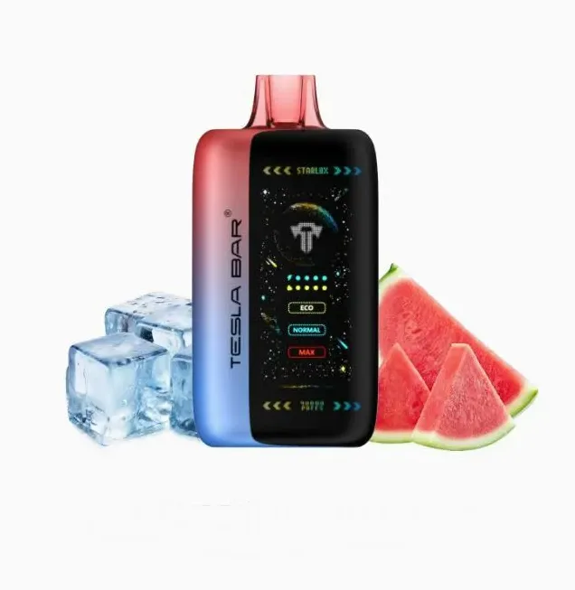 پاد یکبار مصرف تسلا آدامس بادکنکی هندوانه ای (40000 پاف)/TESLA BAR Vape 40000 Puffs Watermelon Bubble Gum