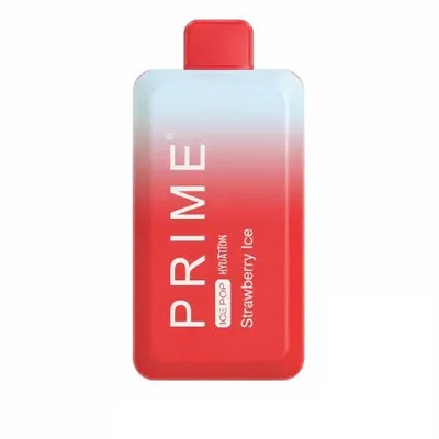 پاد یکبارمصرف توت فرنگی یخ پرایم 6هزار پاف/Prime Steawberry Ice 6k Puffs