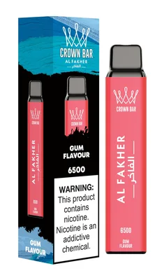 پاد یکبار مصرف الفاخر/آدامس (6500 پاف)/ Al Fakher 6500 Puffs Gum Flavour