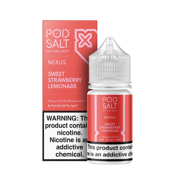 سالت لیموناد توت فرنگی پادسالت /Pod Salt Sweet Strawberry Lemonade