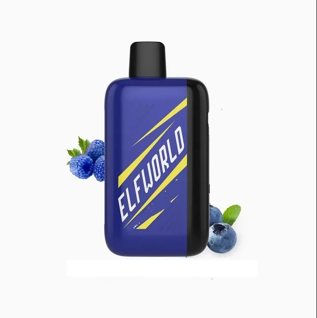 پاد یکبار مصرف ال اف ورلد تمشک آبی یخ(30000 پاف)/Elfworld Vape 30000 Puffs Blue Razz Ice