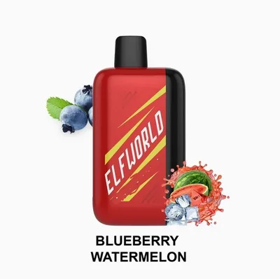 پاد یکبار مصرف ال اف ورلد هندوانه بلوبری(30000 پاف)/Elfworld Vape 30000 Puffs Blueberry Watermelon