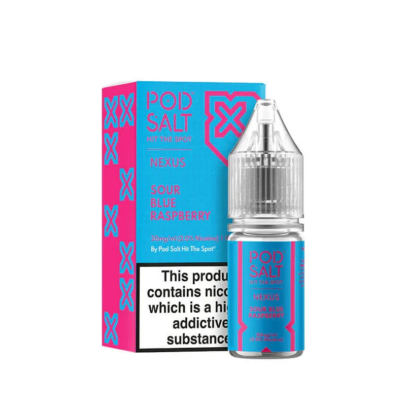 سالت تمشک آبی ترش برند پادسالت/Pod Salt SOUR BLUE RASPBERRY
