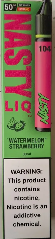سالت نستی هندوانه توت فرنگی نیکوتین ۵۰ / NASTY 50 LIQ Watermelon Strawberry