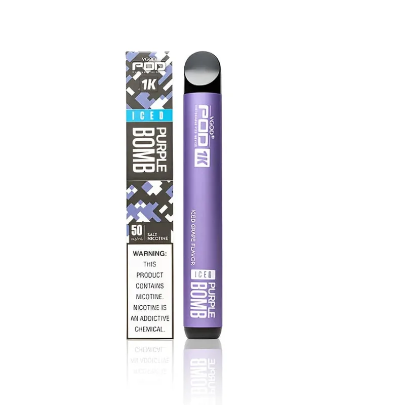پاد یکبار مصرف انگور یخ ویگاد / POD PURPLE BOMB (1500 پاف)