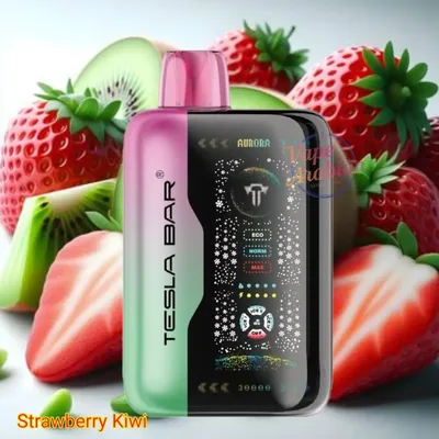 پاد یکبار مصرف تسلا توت فرنگی و کیوی (40000 پاف)/TESLA BAR Vape 40000 Puffs Strawberry Kiwi