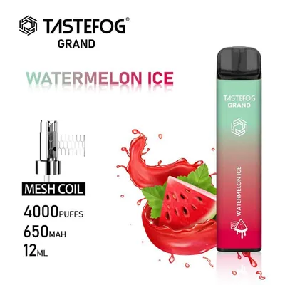 پاد یکبار مصرف با طعم هندانه یخ | Taste Fog WaterMelon ice (4000 پاف)