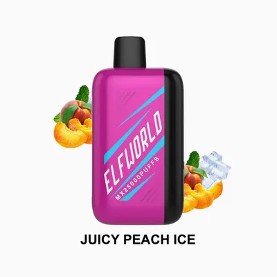 پاد یکبار مصرف ال اف ورلد هلو یخ(30000 پاف)/Elfworld Vape 30000 Puffs Peach Ice