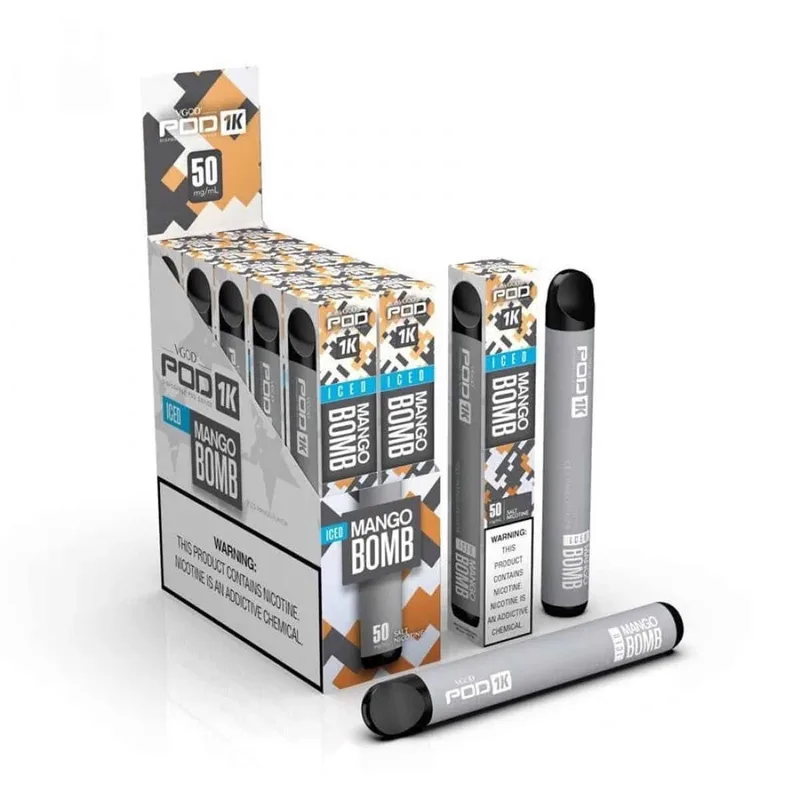پاد یکبار مصرف انبه یخ ویگاد / POD MANGO BOMB (1500 پاف)